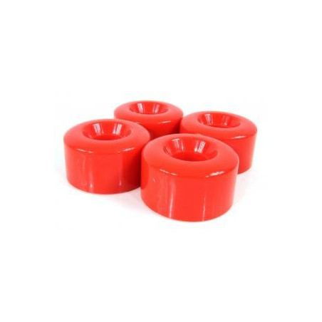 1) kit 4 roues quad 58x32mm 80a rouge