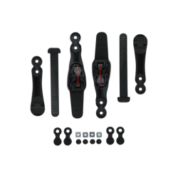 SEBA - DOUBLE STRAP E3 - BLACK - PAIR